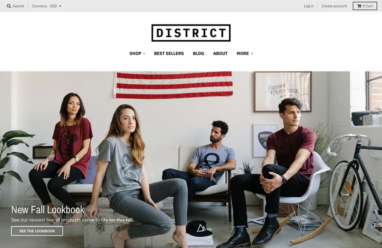 District is one of the highest converting shopify themes
